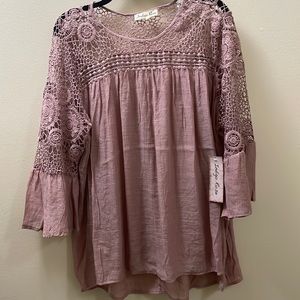 2X gorgeous color with crochet design